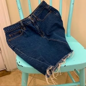 J Crew High Waisted Denim Skirt